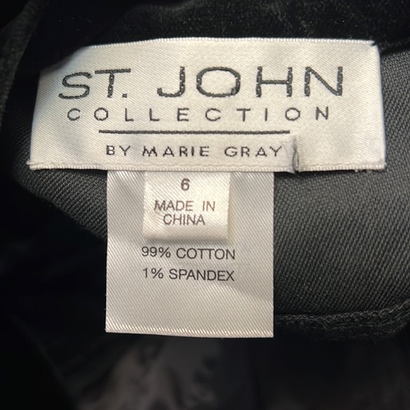 ST.JOHN COLLECTION VELVET TROUSER STYLE PANTS 6 - Picture 9 of 10